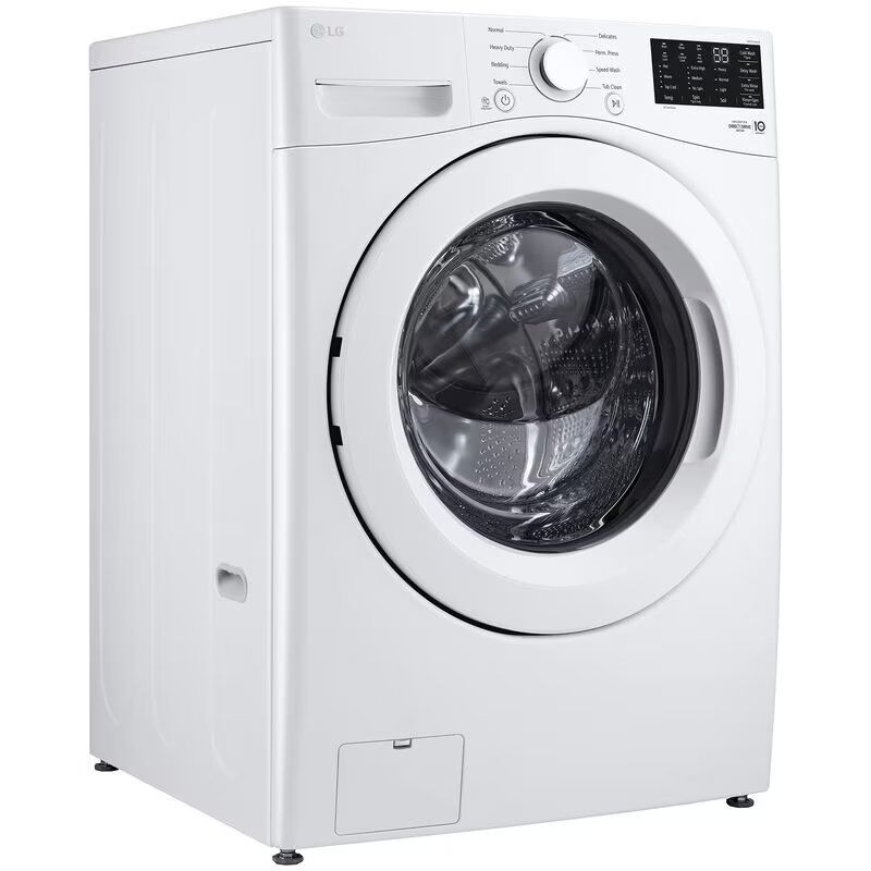 LG 27 in. 5.0 cu. ft. Stackable Front Load Washer with 6 Motion Technology, Tub Clean System & Speed Wash Cycle - White, , hires