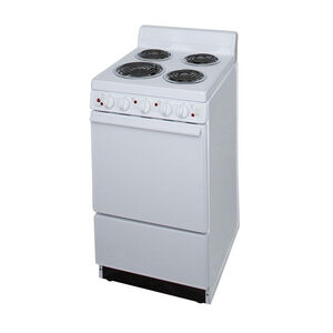 Premier 20" Freestanding Electric Range with 4 Coil Burners & 2.4 Cu. Ft. Single Oven - White, , hires