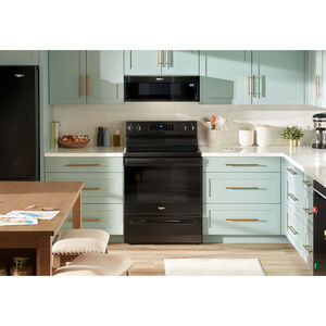 Whirlpool 30 in. 5.3 cu. ft. Oven Freestanding Electric Range with 4 Radiant Burners - Black, Black, hires