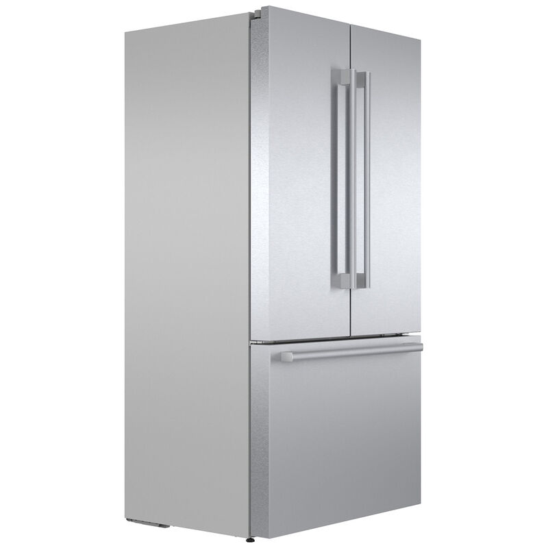 Bosch 800 Series 36 in. 20.8 cu. ft. Smart Counter Depth French Door Refrigerator with Internal Water Dispenser Anti-Finger Print Stainless Steel, Stainless Steel, hires