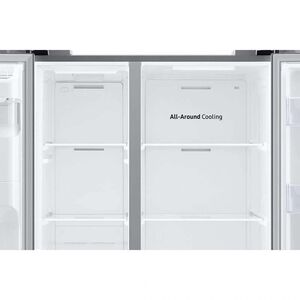 Samsung 36 in. 21.5 cu. ft. Smart Counter Depth Side by Side Refrigerator with Ice & Water Dispenser - Stainless Steel, Stainless Steel, hires