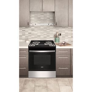 Whirlpool 30 in. 4.8 cu. ft. Electric Range with Coil Burners - Stainless Steel, Stainless Steel, hires