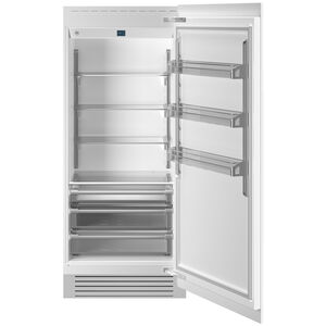 Bertazzoni 36 in. Built-In 21.5 cu. ft. Counter Depth Freezerless Refrigerator - Custom Panel Ready, Custom Panel Required, hires