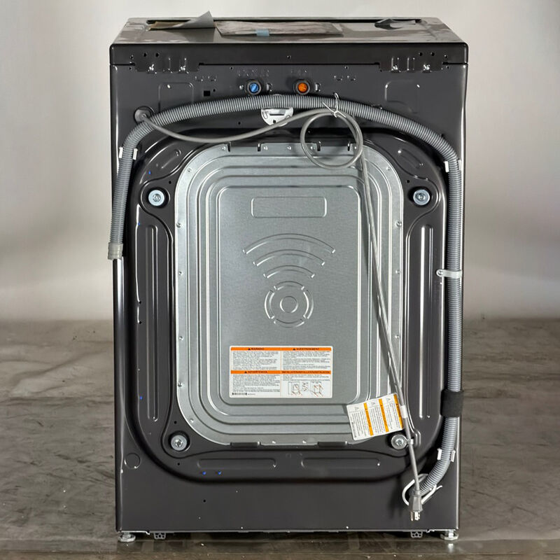 LG 27 in. 4.5 cu. ft. Smart Stackable Front Load Washer with Sanitize & Steam Wash Cycle - Black Steel (Open Box Excellent Condition), , hires