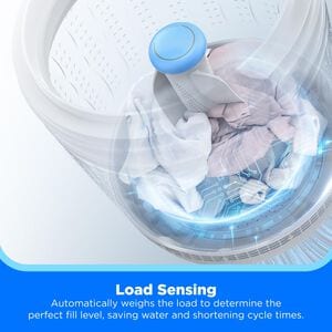 Midea 25 in. 3.9 cu. ft. Top Load Washer with Power Wave 360 Agitator - White, , hires