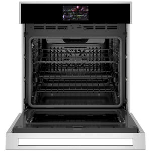 Monogram Minimalist Series 27" 4.3 Cu. Ft. Electric Smart Wall Oven with True European Convection & Self Clean - Stainless Steel, , hires