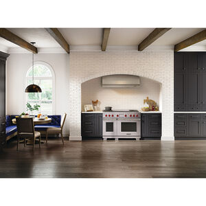 Wolf 48 in. 7.8 cu. ft. Smart Dual Convection Double Oven Dual Fuel Range with 4 Sealed Burners & Griddle - Stainless Steel, , hires