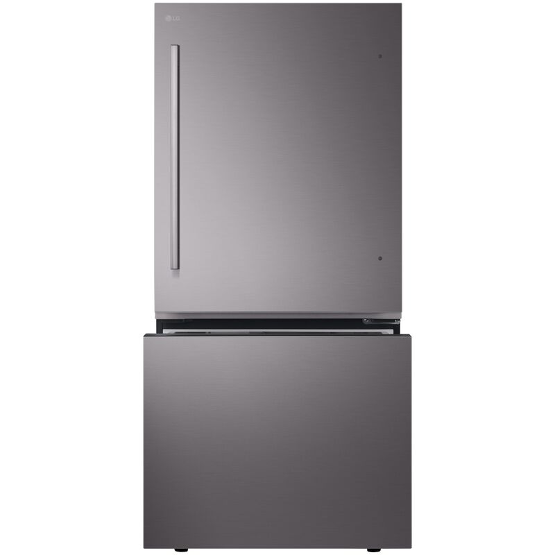 LG 33 in. 25.5 cu. ft. Smart Bottom Freezer Refrigerator with Ice Maker - Black Stainless Steel, , hires
