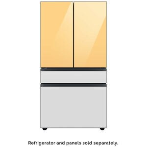 Samsung BESPOKE 4-Door French Door Middle Panel for Refrigerators - White Glass, , hires