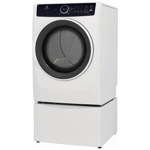 Electrolux 400 Series 27 in. 8.0 cu. ft. Stackable Electric Dryer with 7 Dry Programs, 6 Dry Options, Sanitize Cycle & Wrinkle Care - White, White, hires