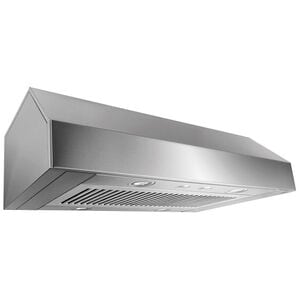 Frigidaire Professional 36 in. Ducted Canopy Pro Style Style Range Hood with 400 CFM, 3 Fan Speeds & 4 LED Lights - Stainless Steel, , hires