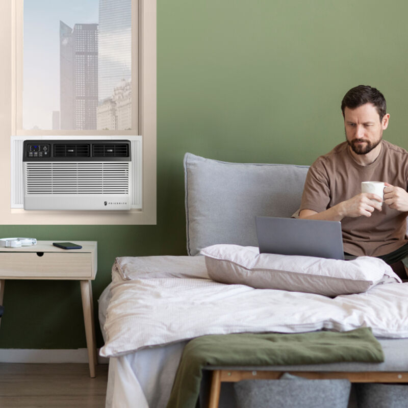 Friedrich Chill Premier Series 8,000 BTU Smart Window Air Conditioner with 3 Fan Speeds & Sleep Mode - White, , hires
