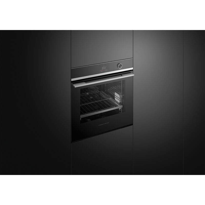 Fisher & Paykel Series 9 24 in. 3 cu. ft. Smart Electric Single Wall Oven with True European Convection - Stainless Steel, , hires