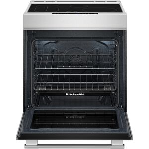 KitchenAid 30 in. 6.4 cu. ft. Air-Fry True European Convection Steam Oven Slide-In Electric Range with 4 Induction Burners - Stainless Steel with PrintShield Finish, , hires