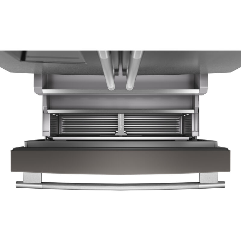 KitchenAid 36 in. 23.9 cu. ft. Counter Depth French Door Refrigerator with Ice & Water Dispenser - Stainless Steel with PrintShield Finish, , hires