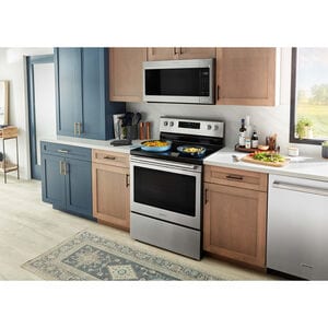 Maytag 30 in. 5.3 cu. ft. Electric Range with Radiant Burners - Fingerprint Resistant Stainless Steel, , hires