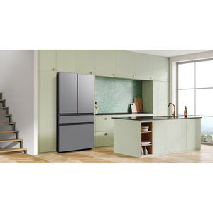 Samsung Bespoke 36 in. 28.9 cu. ft. Smart 4-Door French Door Refrigerator with Internal Water Autofill Pitcher & Beverage Center - Fingerprint Resistant Stainless Steel, , hires