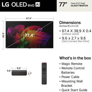 LG - 77" Class W6 Series OLED 4K UHD Smart webOS TV, , hires