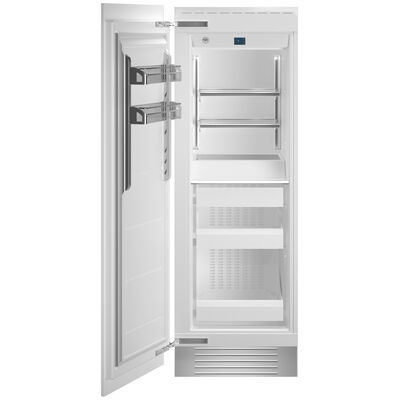 Bertazzoni 30 in. 16.8 cu. ft. Built-In Upright Freezer with Ice Maker, Adjustable Shelves & Digital Control - Custom Panel Ready | REF30FCIPRL2