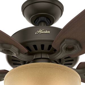 Hunter 52 inch Builder Ceiling Fan with LED Light Kit and Pull Chain - New Bronze, Bronze, hires