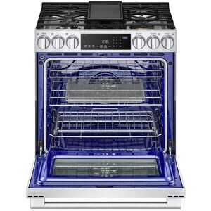 LG Studio 30 in. 6.3 cu. ft. Smart Air Fry True European Convection Slide-In Dual Fuel Range with 5 Sealed Burners & Griddle - Stainless Steel, , hires