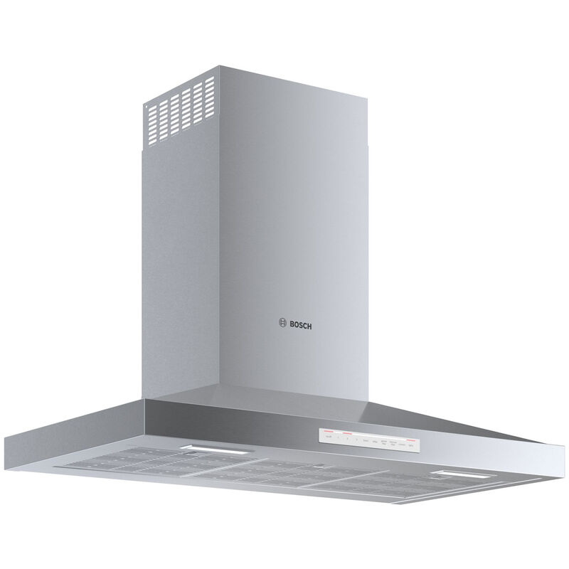 Bosch 500 Series 36 in. Smart Convertible Chimney Style Range Hood with 600 CFM, 4 Fan Speeds & 2 LED Lights - Stainless Steel, , hires