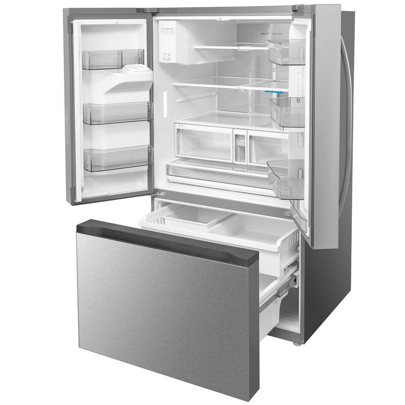 Midea 36 in. 29.3 cu. ft. Smart Garage-Ready French Door Refrigerator with One Touch Auto Fill Water Dispenser - Stainless Steel, , hires