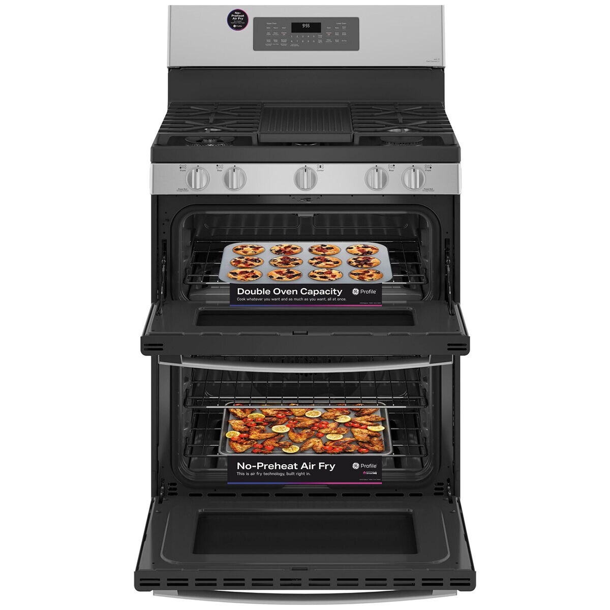 Double oven and on sale grill