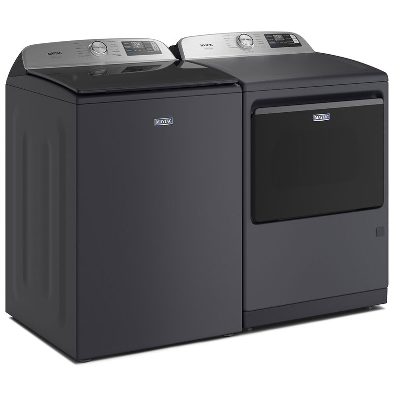 Maytag Pet Pro 27 in. 7.4 cu. ft. Smart Gas Dryer with Sensor Dry, Sanitize & Steam Cycle - Midnight Steel, Midnight Steel, hires