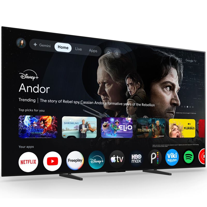 Sony - 83" Class Bravia 6 OLED 4K UHD Smart Google TV with Gemini, , hires