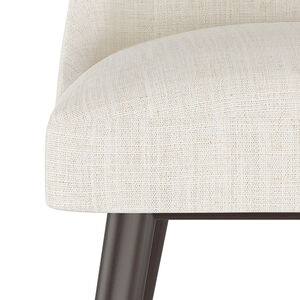 Skyline Furniture Modern Mid Century Bar Stool in Linen Fabric - Talc, , hires