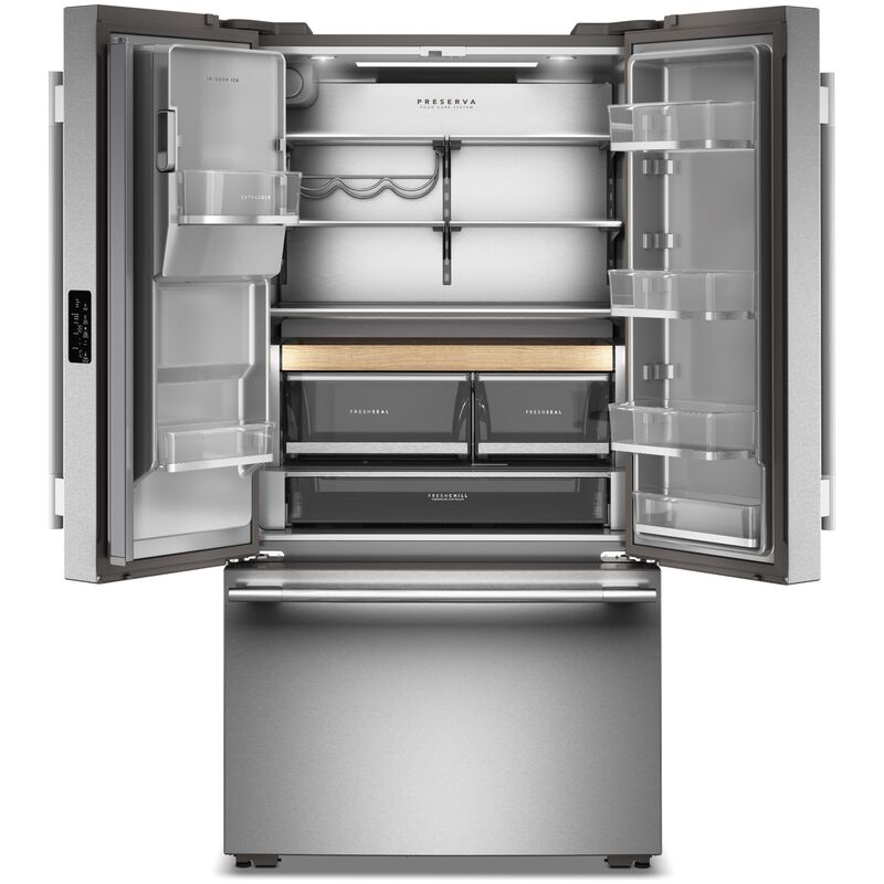 KitchenAid 36 in. 23.1 cu. ft. Smart Counter Depth French Door Refrigerator with Ice & Water Dispenser - Fingerprint Resistant Stainless Steel, , hires