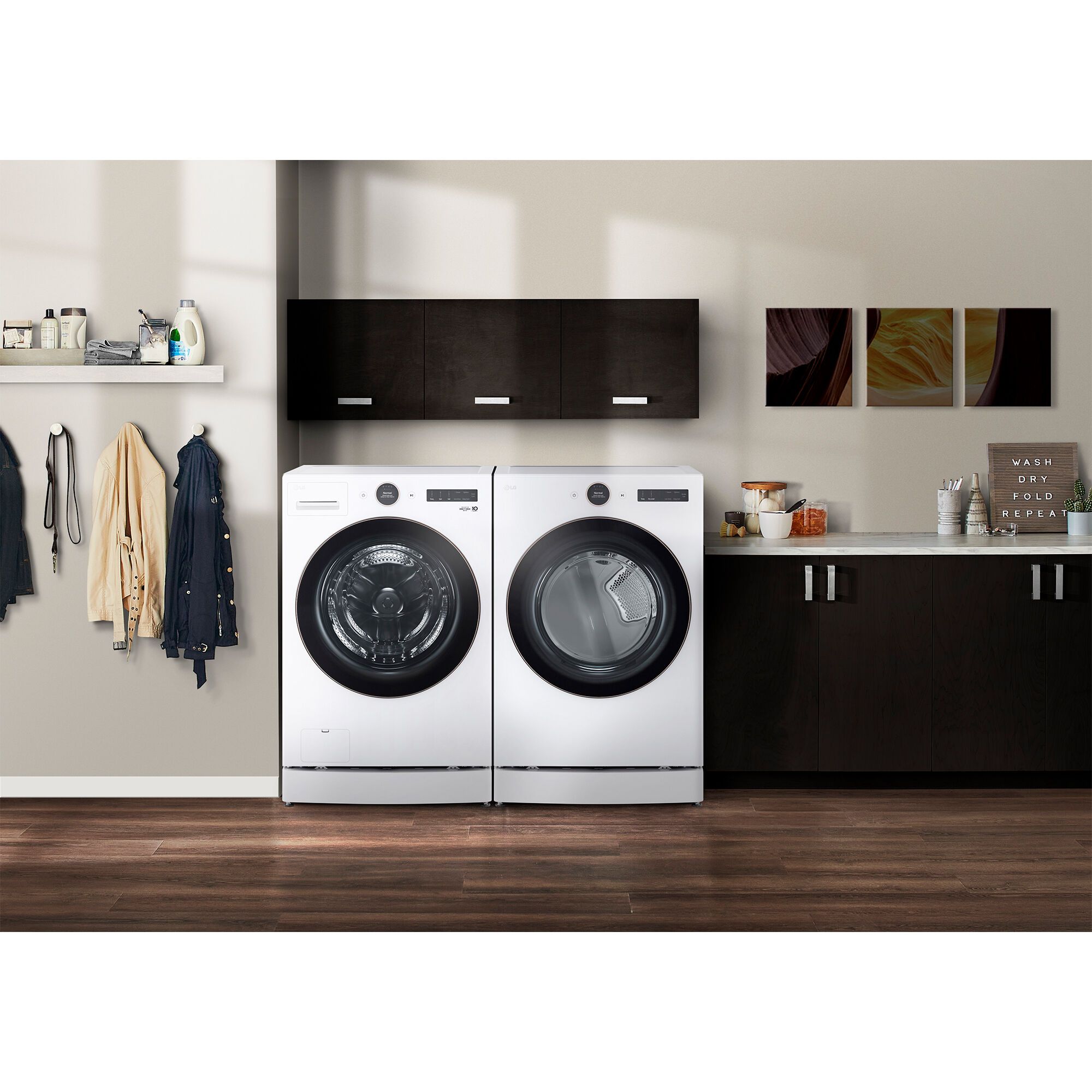 LG ADA Compliant Laundry Pedestal Riser for Washer - White | P.C.