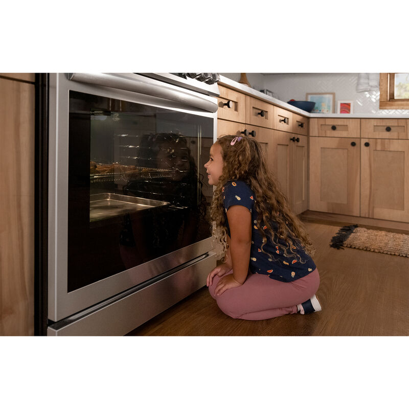 Frigidaire Gallery 30 in. 6.1 cu. ft. Air Fry Convection Oven Freestanding Gas Range with 5 Sealed Burners & Griddle - Stainless Steel, , hires
