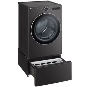 LG 27 in. 7.4 cu. ft. Electric Smart Dryer with 23 Dryer Programs, 11 Dry Options, Wrinkle Care & Sensor Dry - Black Steel, , hires