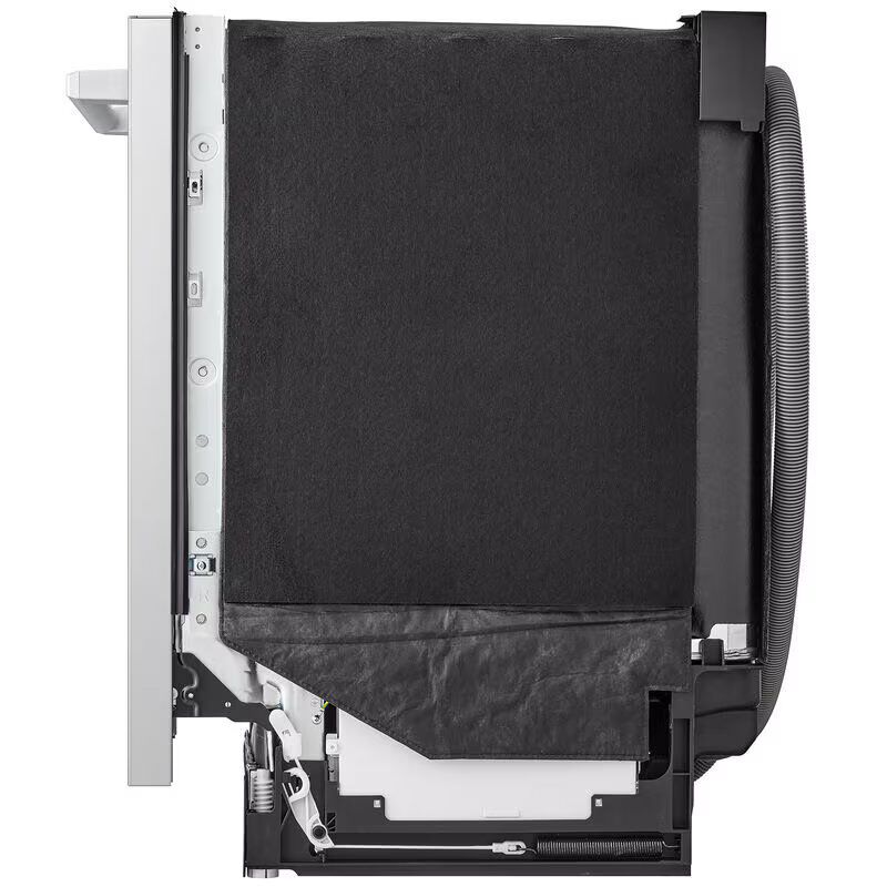 LG Studio 24 in. Top Control Flush-Mount Smart Dishwasher with 40 dBa Sound Level, 3rd-Rack & Dynamic Dry - PrintProof Stainless Steel, , hires