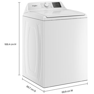 Whirlpool 27 in. 4.1 cu. ft. Top Load Washer with Sanitize with Oxi - White, , hires