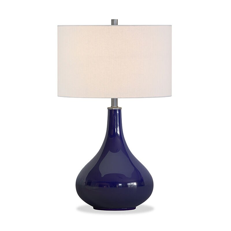 Navy lamp table on sale