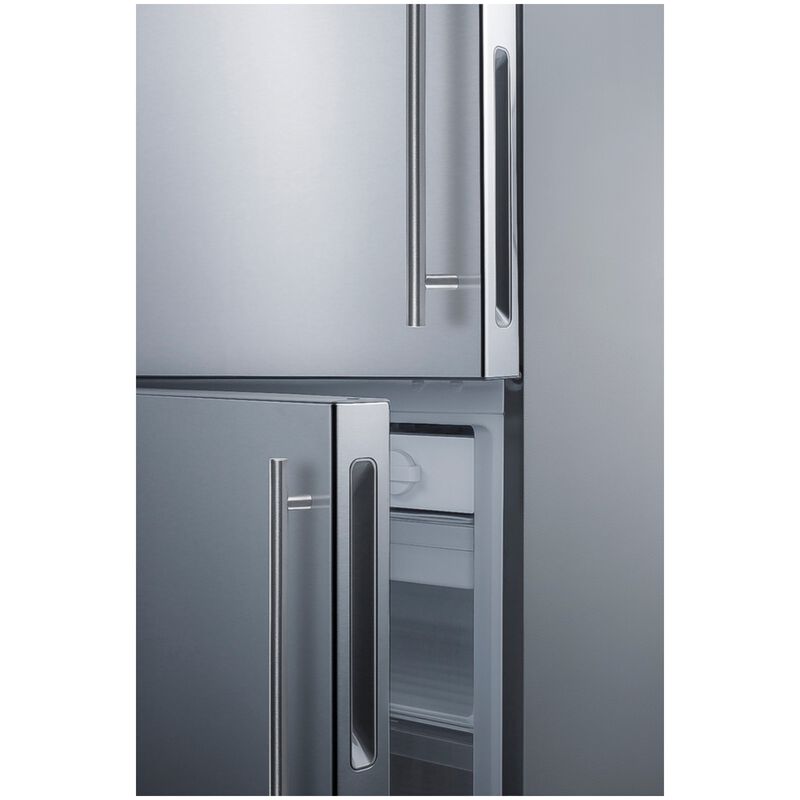 Summit 28 in. 14.6 cu. ft. Counter Depth Bottom Freezer Refrigerator - Stainless Steel, , hires