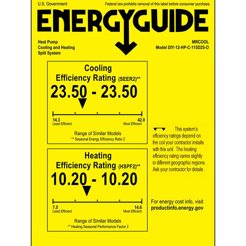 MRCOOL DIY 5th Gen 12,000 BTU 115V Single-Zone Smart Energy-Star Ductless Mini-Split Air Conditioner with 25 ft. Install Kit for up to 550 Sq. Ft., , hires