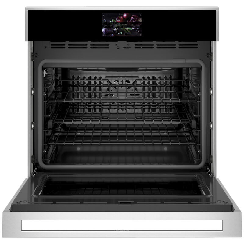 Monogram Minimalist Series 30 in. 5 cu. ft. Smart Speed Electric Single Wall Oven with True European Convection - Stainless Steel, , hires