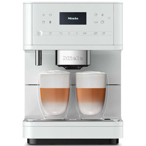 Miele CM 6160 MilkPerfection Countertop Coffee Machine with WiFi Connect, AromaticSystem, OneTouch for 2 Convenient Cleaning and Maintenance Programs - LotusWhite, Lotus White, hires