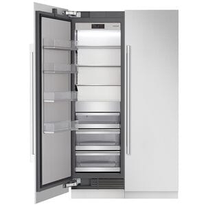 Signature Kitchen Suite 24 in. 13.9 cu. ft. Built-in Smart Triple-Drawers Upright Freezer with Ice-Maker & Adjustable Shelves - Custom Panel Ready, , hires
