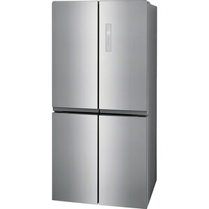 Frigidaire 33 in. 17.4 cu. ft. Counter Depth 4-Door French Door Refrigerator - Brushed Steel, , hires