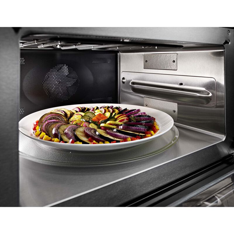KitchenAid 27" 5.7 Ft. Electric Oven/Microwave Combo Oven with European Convection & Self Clean - Stainless | P.C. Richard & Son