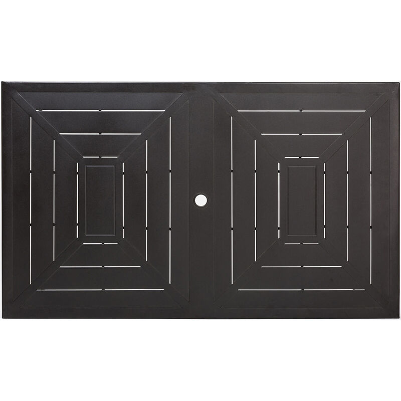 Hanover Montclair 7-Piece Dining Set with 6 Swivel Rockers - Tan/Brown, , hires