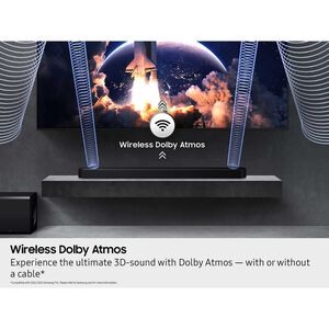 Samsung Q-Series 5.1.2 Channels Dolby Atmos Smart Sound Bar with Bluetooth & Wireless Subwoofer - Black, , hires