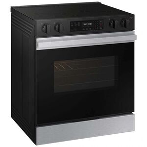 Samsung Bespoke 30 in. 6.3 cu. ft. Smart Slide-In Electric Range with Radiant Burners - Stainless Steel, Stainless Steel, hires