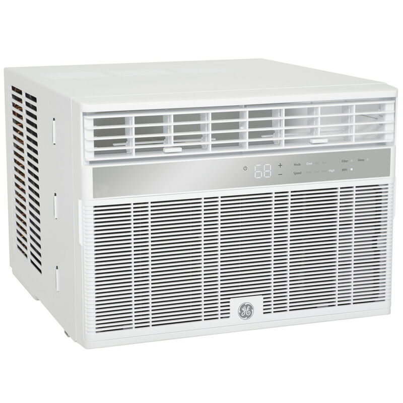 GE 14,000 BTU Smart Window Air Conditioner with 3 Fan Speeds, Sleep Mode & Remote Control - White, , hires