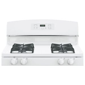 GE 30 in. 4.8 cu. ft. Gas Range with 4 Sealed Burners - White, White, hires